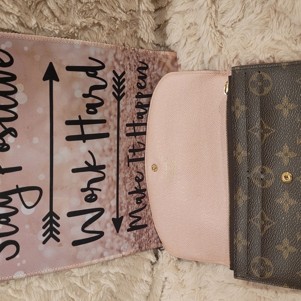 Louis Vuitton Pink and Brown Wallets Authentic